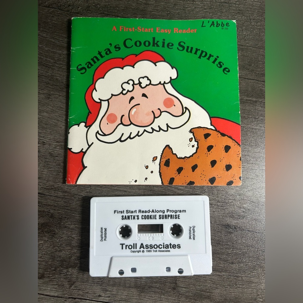 Santa's Cookie Surprise Children Book with Cassette Tape